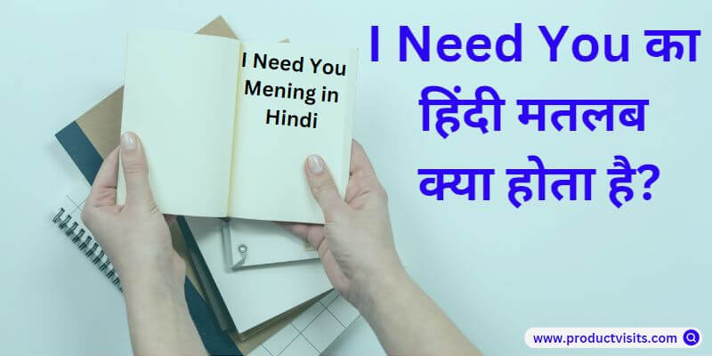I need You Meaning in Hindi