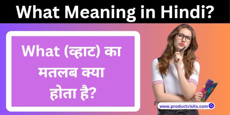 What Meaning in Hindi